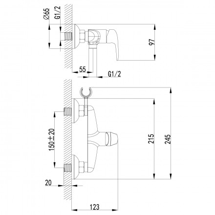 Lemark Pramen LM3318G смеситель с гигиеническим душем