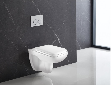 Azario Pavia AZ-2005 Унитаз подвесной безободковый с сиденьем микролифтом
