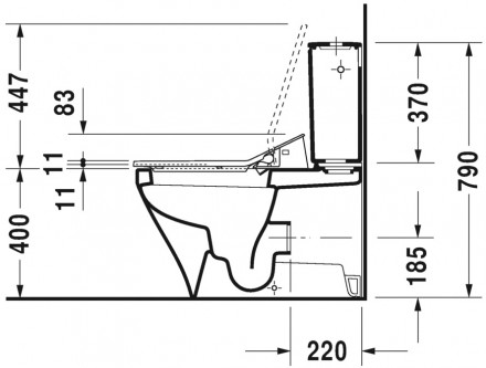 Duravit Durastyle SensoWash 215659 00 00 611200 00 2000300 093510 00 05 напольный унитаз