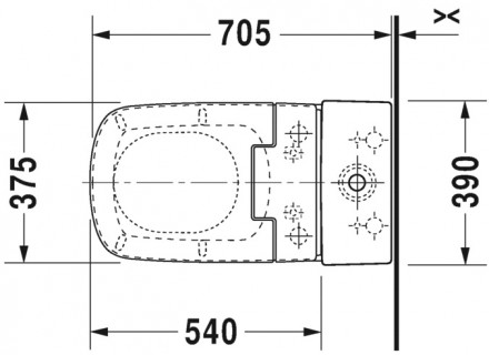 Duravit Durastyle SensoWash 215659 00 00 611200 00 2000300 093510 00 05 напольный унитаз