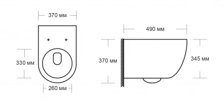 Milleau Vortex N MYL038BMAW Унитаз подвесной безободковый с микролифтом матовый белый мрамор