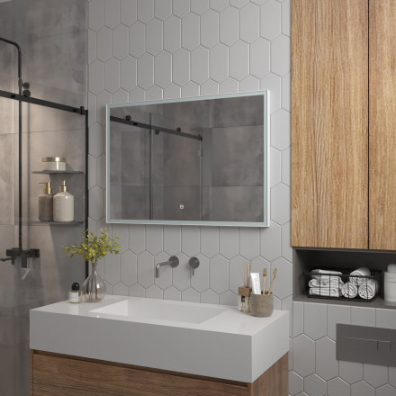 Континент Frame white standart 900x700 зеркало