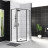 Belbagno UNO-195-P-1-90-C-NERO душевой угол стекло прозрачное