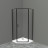 Belbagno UNO-195-P-1-90-C-NERO душевой угол стекло прозрачное
