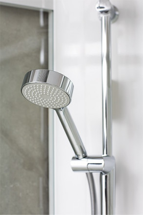 IDO Showerama 10-5 Pentagonal 90x90 душевая кабина профиль белый