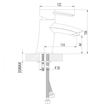 Lemark Atlantiss LM3206C смеситель для раковины