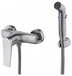 Lemark Bronx LM3718GM смеситель с гигиеническим душем (графит)