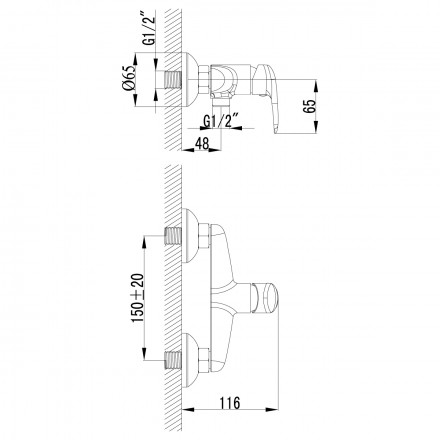Lemark Pramen LM3318C смеситель с гигиеническим душем