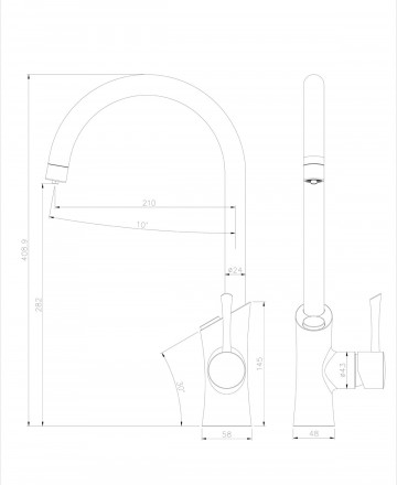 Lemark Comfort LM3072C смеситель для кухни с подключением к фильтру с питьевой водой