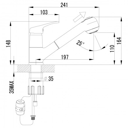 Lemark Omega LM3150C смеситель для кухни