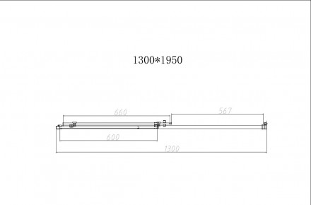 Vincea Slim-N VDS-4SN130CLB душевая дверь