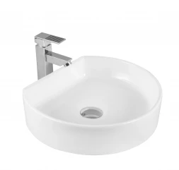 Milleau Glace MU7088-GW Раковина накладная 40x35x10 белый глянец
