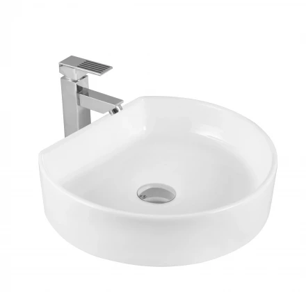 Milleau Glace MU7088-GW Раковина накладная 40x35x10 белый глянец