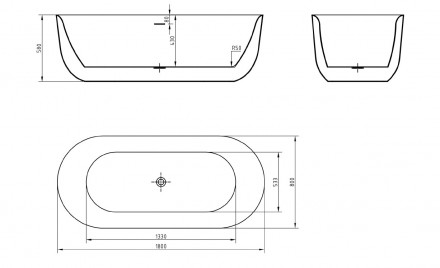 BelBagno BB706-1800-800 акриловая ванна