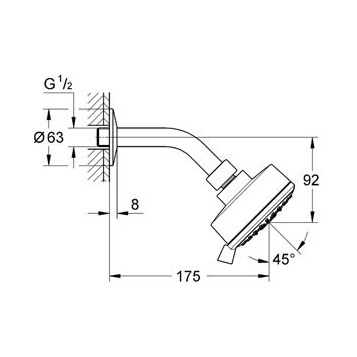 Grohe Tempesta Cosmopolitan 100 27869001 верхний душ