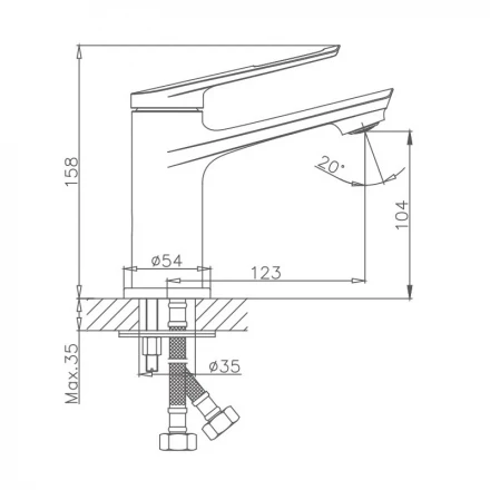 Haiba HB10595 Смеситель для раковины