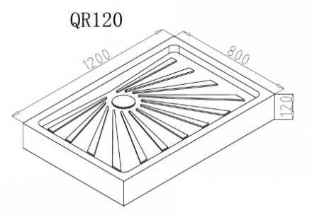 Ceruttispa QR121 Душевой поддон 120x80