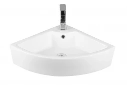 Milleau Perl MU7076B-GW Раковина подвесная/угловая 33x33x10 белый глянец