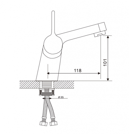 Gappo G1204 Смеситель для раковины с душем