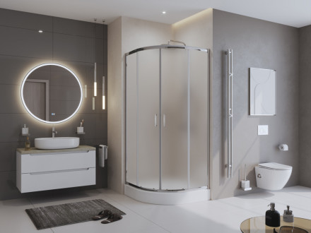 BelBagno UNO-195-R-2-90-P-Cr душевой уголок
