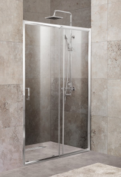 Belbagno UNIQUE-BF-1-100/115-C-Cr Душевая дверь в нишу
