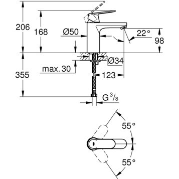 Grohe Eurosmart Cosmopolitan 23327KW0 смеситель для раковины