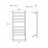 POINT Меркурий PN83858W П8 Полотенцесушитель электрический 500x800 (диммер справа, белый)