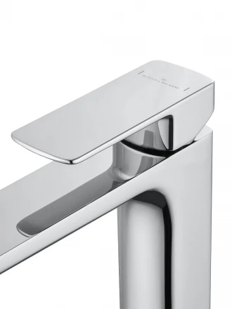 Wonzon &amp; Woghand Edge WW-88239003-CR Смеситель для раковины высокий черный матовый