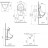 Vitra Arkitekt 4106B003-5291 Писсуар со встроенным электронным сенсором (питание от сети)