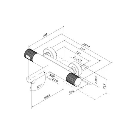 Iddis Duna DUNSB02i74WA смеситель для ванны термостатический