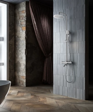 Santiline SL-9009 Душевая стойка для ванны с термостатом