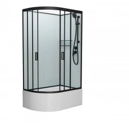 Frank F412/2R М Black 20077 душевая кабина без крыши