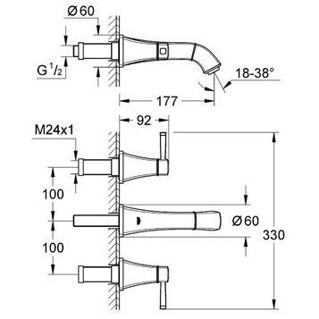 Grohe Grandera 20414000 смеситель для раковины