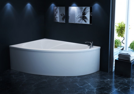 Ванна Astra-Form Тиора Solid Surface левая