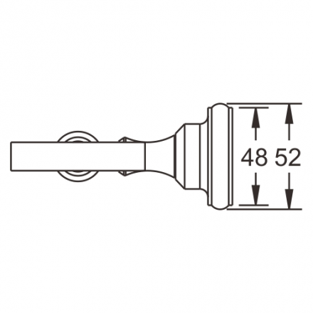 Rose RG1112Q Стакан с держателем бронза