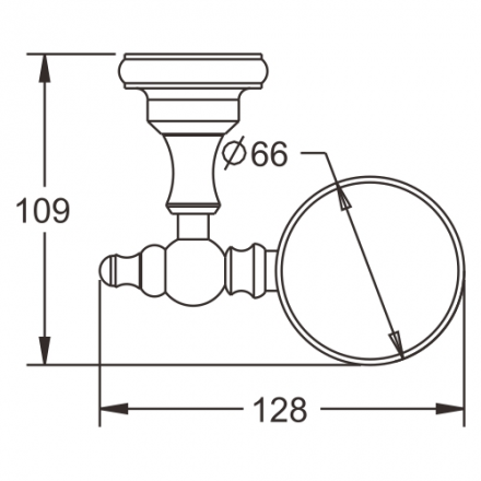 Rose RG1112Q Стакан с держателем бронза