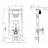 Vitra Normus 9773B003-7200 Унитаз подвесной в комплекте с инсталляцией (клавиша хром)