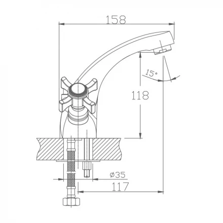 Haiba HB1024 Смеситель для раковины