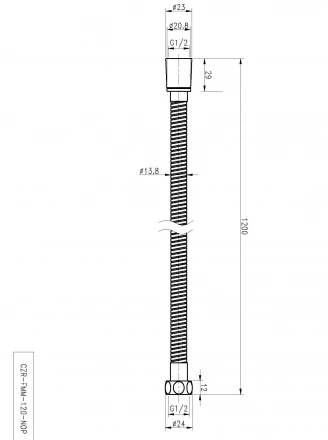 CEZARES CZR-FMM-120-NOP гибкий шланг