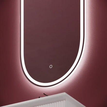 Sancos OV45F Oval зеркало с подсветкой 450х900