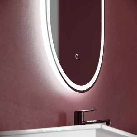 Sancos OV45F Oval зеркало с подсветкой 450х900