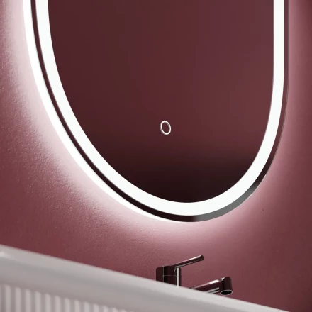 Sancos OV45F Oval зеркало с подсветкой 450х900
