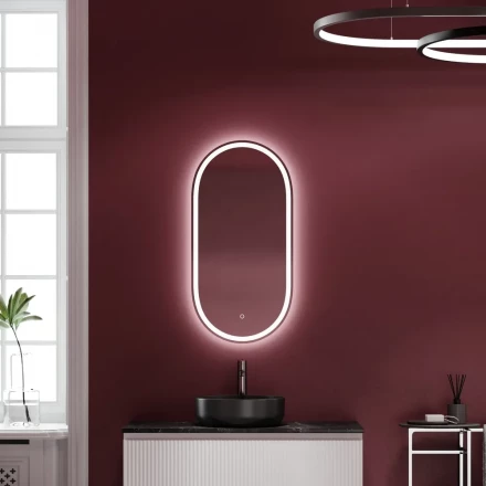 Sancos OV45F Oval зеркало с подсветкой 450х900