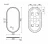 Sancos OV45F Oval зеркало с подсветкой 450х900