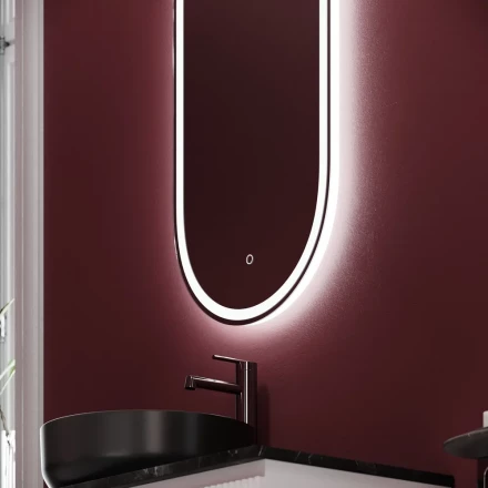 Sancos OV45F Oval зеркало с подсветкой 450х900
