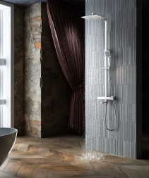 Santiline SL-9010 Душевая стойка для ванны с термостатом