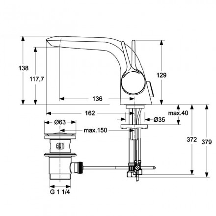 Ideal Standard Melange A4260AA Смеситель для раковины