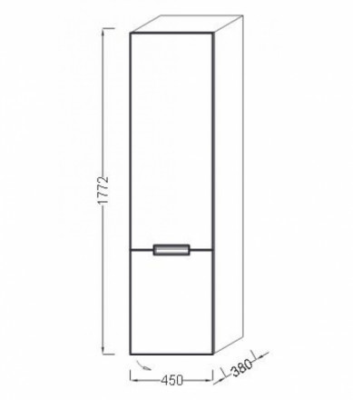 Jacob Delafon Reve EB1141G-G1C колонна белая