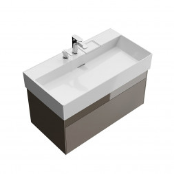 Kerama Marazzi Logica 90 раковина с двумя отверстиями, белая глянцевая