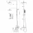 Lemark Ursus LM7262BG Душевая стойка для ванны